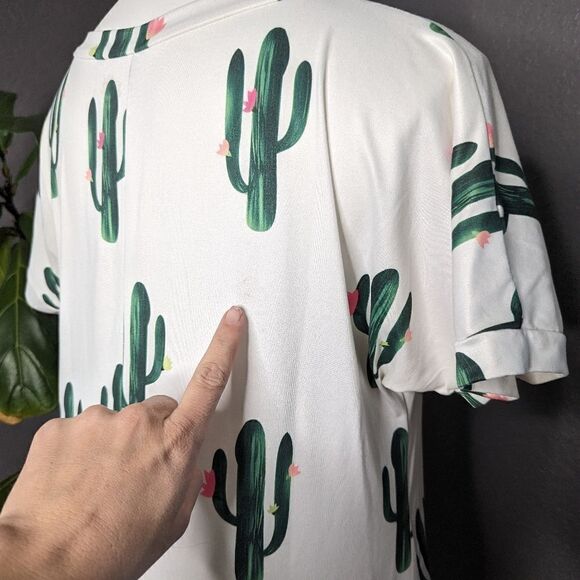 Cactus Maxi T-shirt Dress Small - Picture 4 of 6
